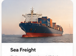 Sea freight cargo ship